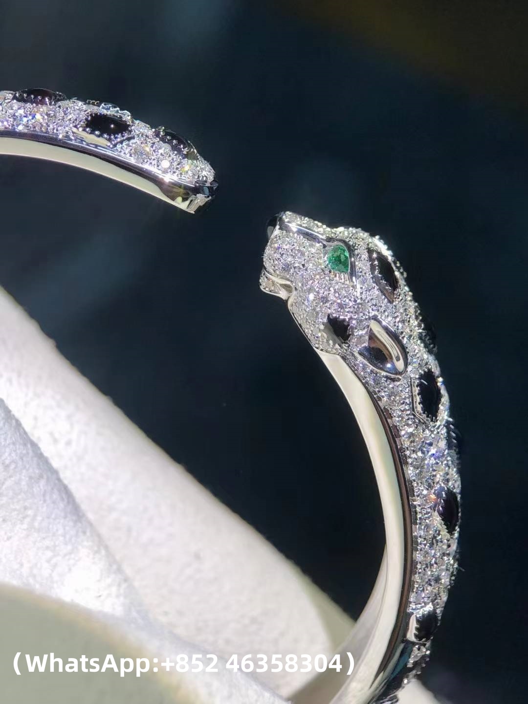 Custom Solid 18k Gold Cartier Panthère de Cartier Bracelet