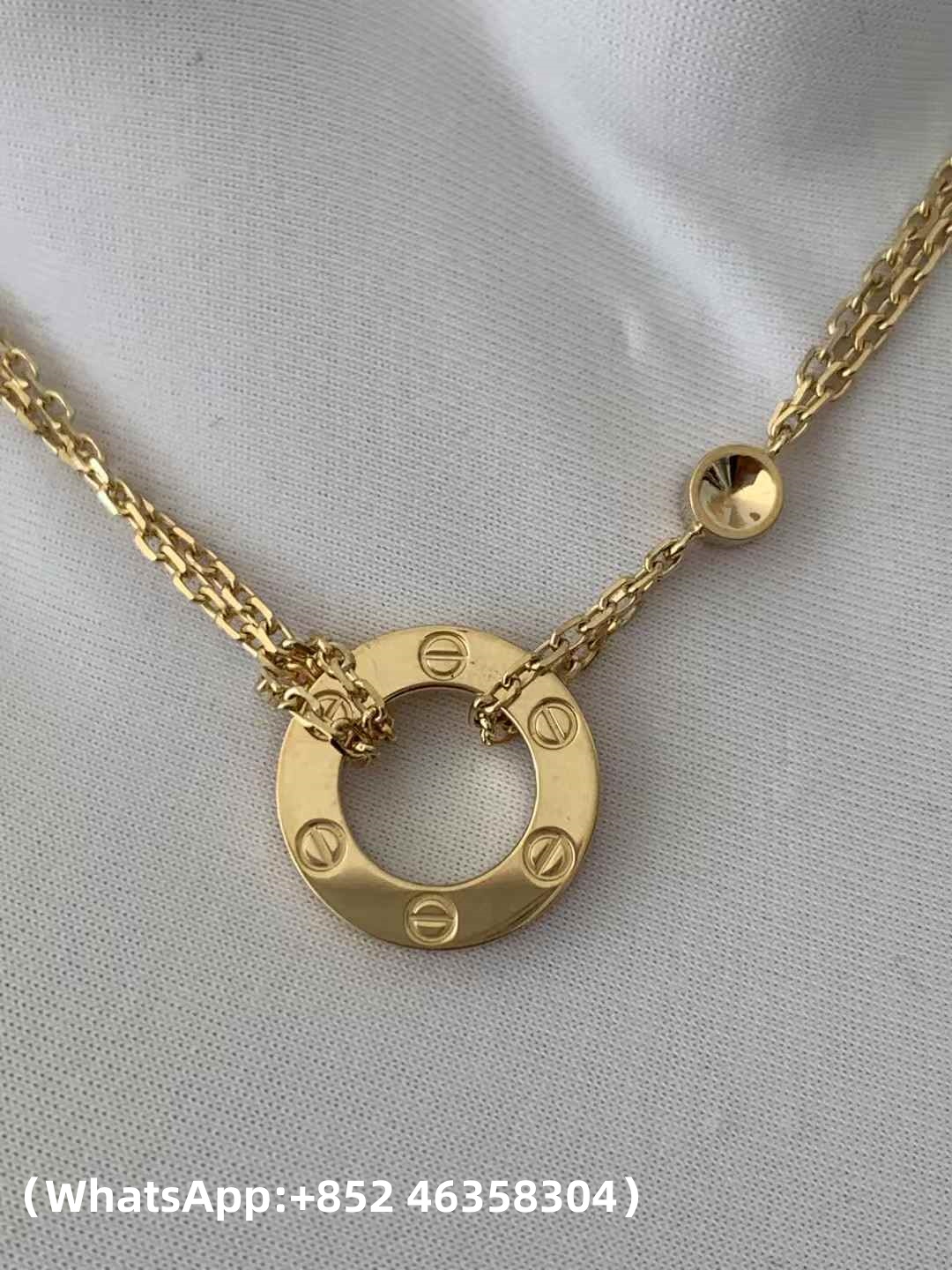 custom Cartier LOVE Pendant 2 Diamonds