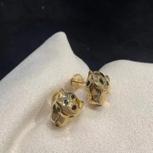 Custom Cartier Panthère de Cartier Stud Earrings