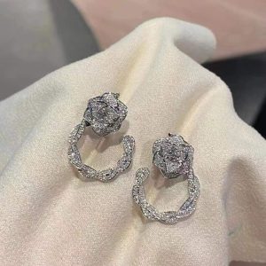 Custom Piaget Rose Earrings