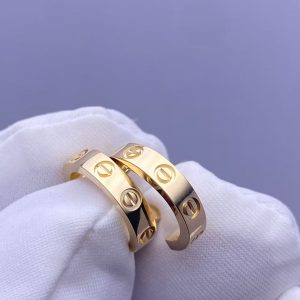 Custom LOVE hoop earrings small model