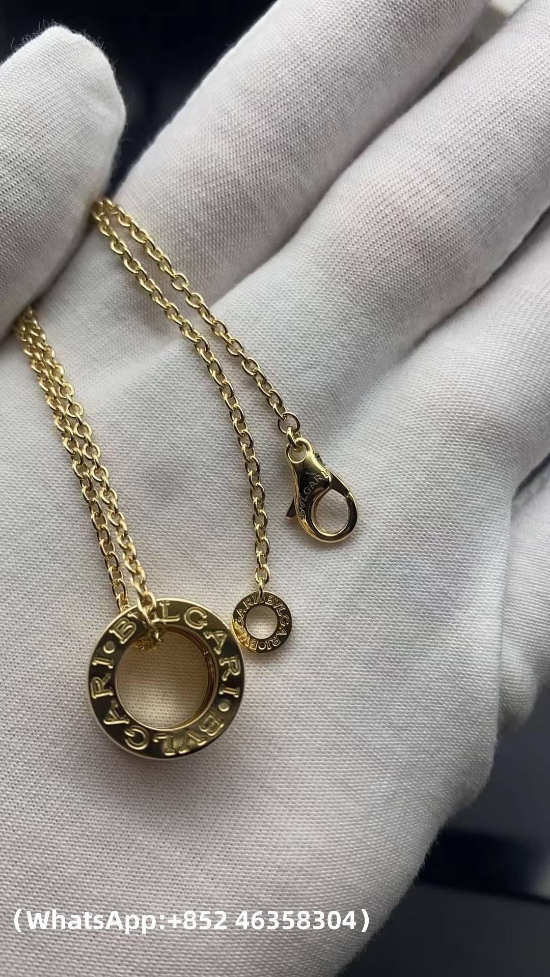 Custom Bvlgari B.zero1 Necklace with a Small Round Pendant