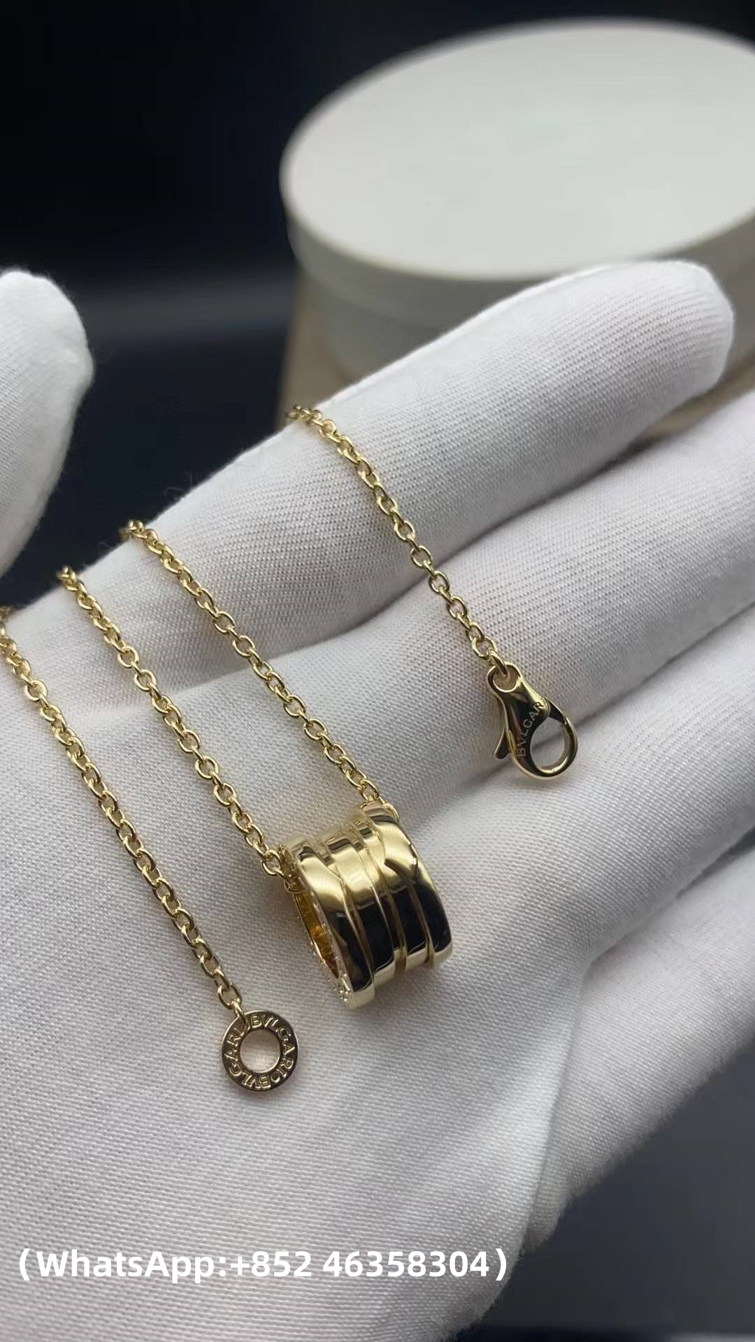 Custom Bvlgari B.zero1 Necklace with a Small Round Pendant