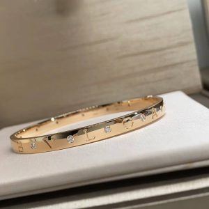 Premium 1:1 Bvlgari B.zero1 Essential Bangle Bracelet set with Diamonds Replica - Custom Solid 18k Rose Gold
