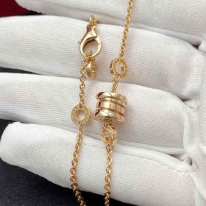 Custom Solid 18K Gold Bulgari Jewelry B.zero1 Soft Bracelet in 18K Yellow Gold