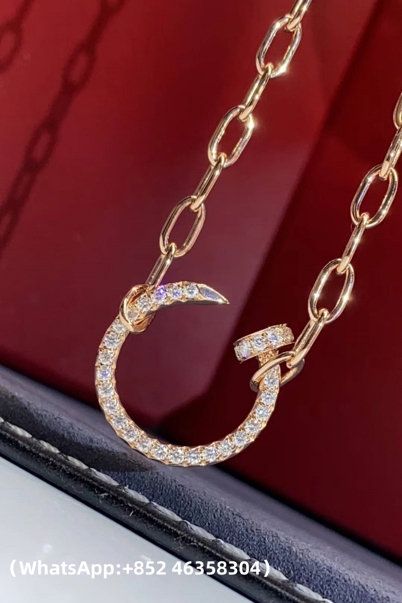 Custom Cartier Juste un Clou Necklace Paved Diamonds