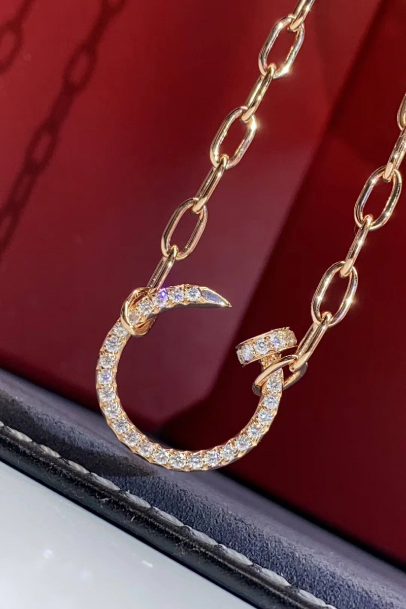 Custom Cartier Juste un Clou Necklace Paved Diamonds