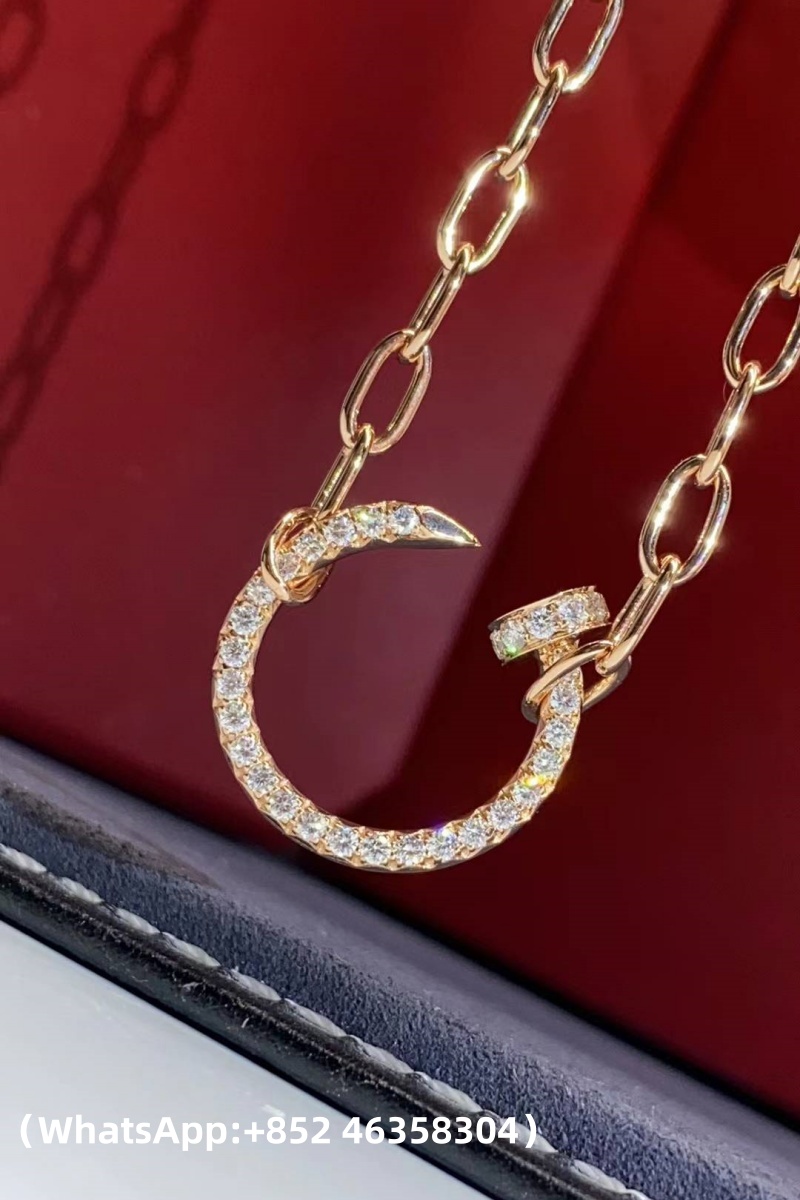 Custom Cartier Juste un Clou Necklace Paved Diamonds