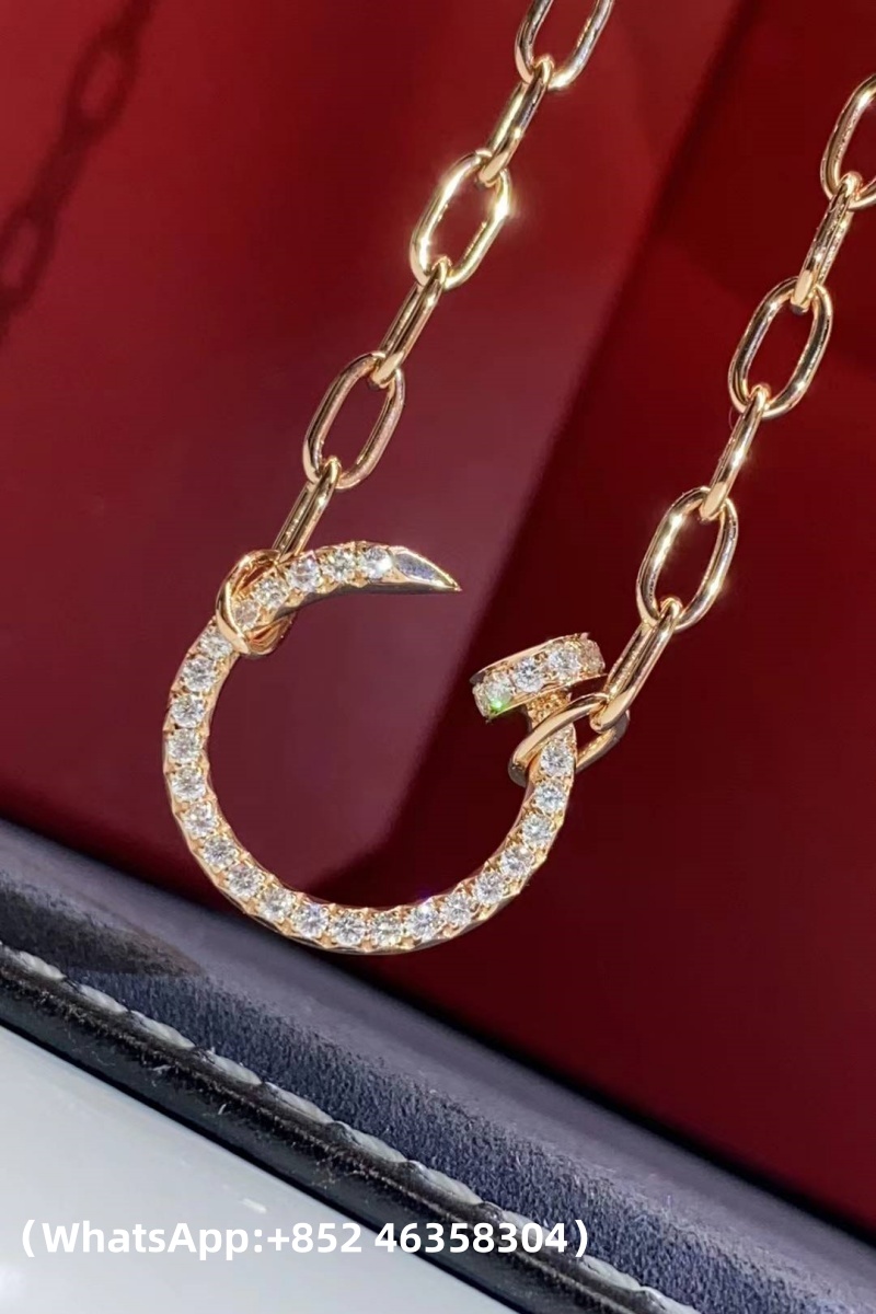 Custom Cartier Juste un Clou Necklace Paved Diamonds