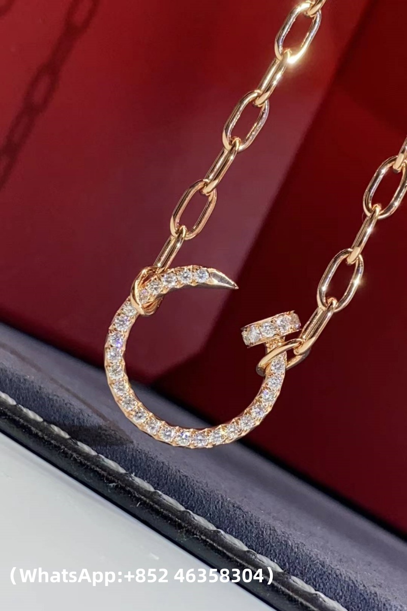Custom Cartier Juste un Clou Necklace Paved Diamonds