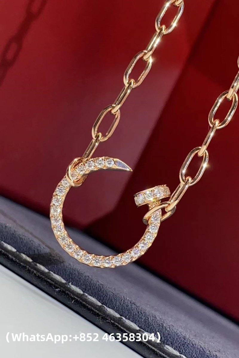 Custom Cartier Juste un Clou Necklace Paved Diamonds