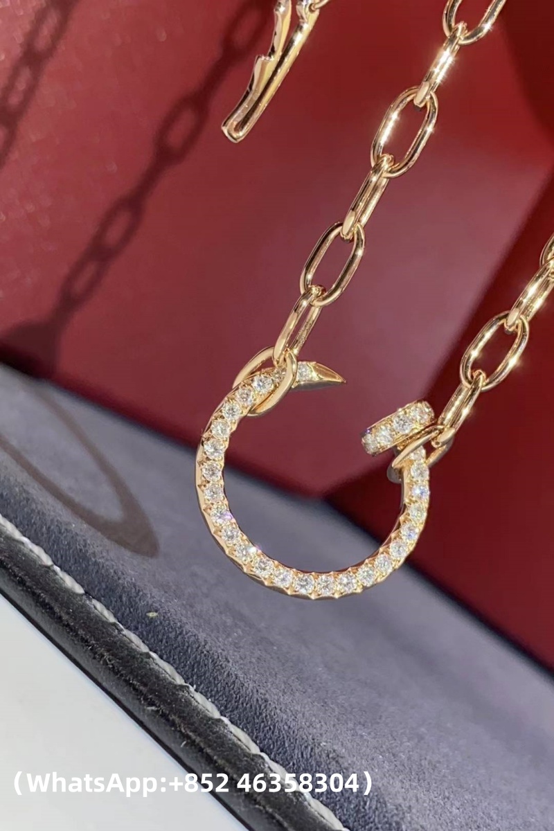 Custom Cartier Juste un Clou Necklace Paved Diamonds
