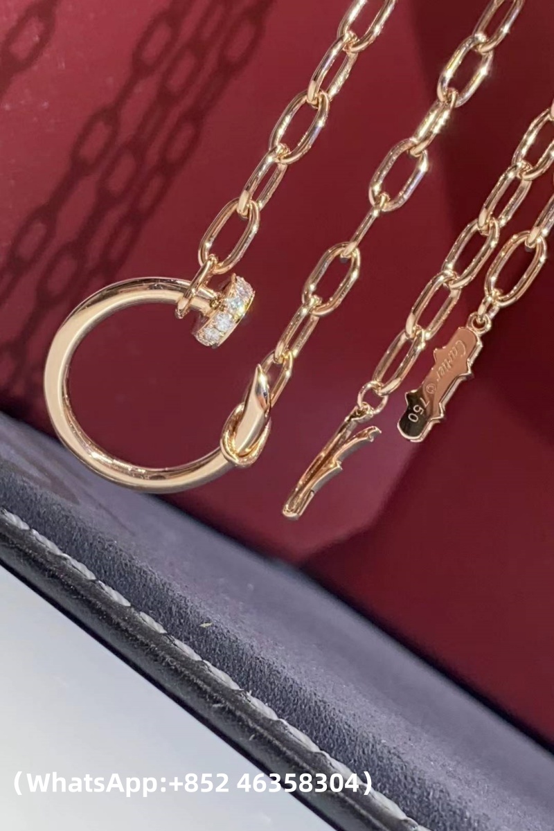 Custom Cartier Juste un Clou Necklace Paved Diamonds