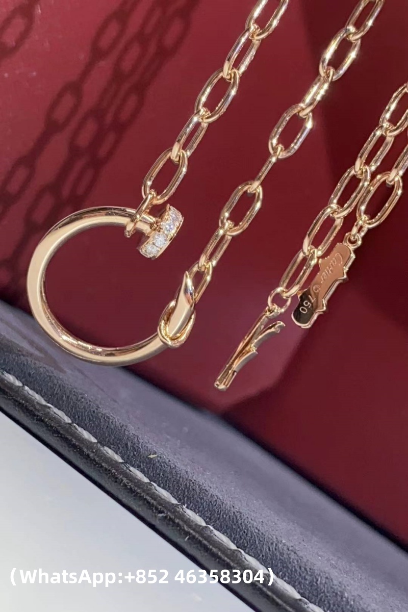 Custom Cartier Juste un Clou Necklace Paved Diamonds