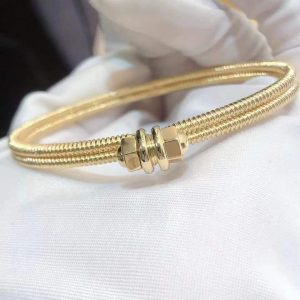 Premium 1:1 Cartier Écrou de Cartier Bracelet Replica - Custom Solid 18k Yellow Gold