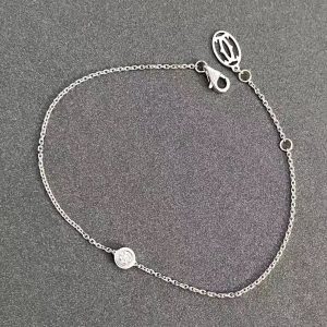 Custom Solid 18K Rose Gold Cartier Jewelry Cartier d'Amour Bracelet Diamond Medium Model