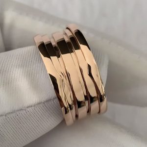 Custom Solid 18k Gold Bulgari Jewelry B.zero1 Three-Band Ring