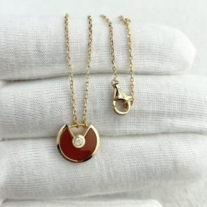 custom 18k gold Cartier Amulette de Cartier Necklace Small Model