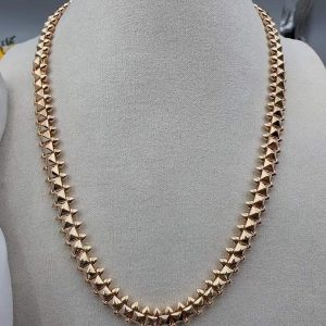 Custom Solid 18k Gold Cartier Jewelry Clash de Cartier Necklace Medium Model